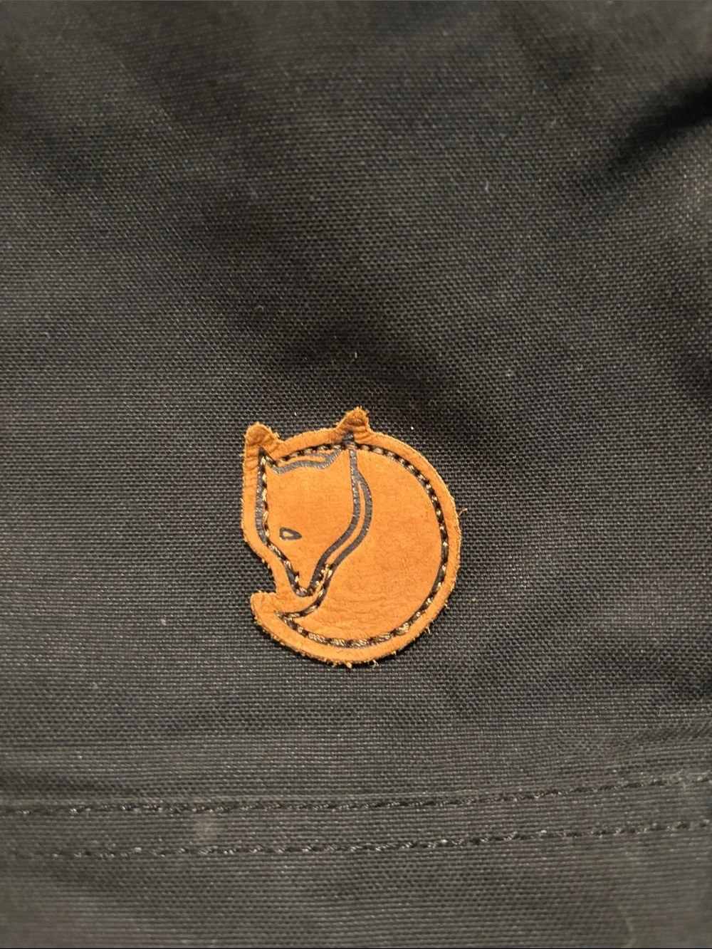 Fjallraven Black G-1000 Tote with Tan Leather Accents